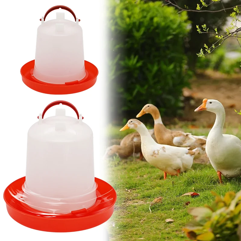 1.5/2.5/4L Chicken Coop Water Dispenser Drinker Rooster Hen Drinking Cups Fountain Farm Animal Poultry Feeding Watering Supplies images - 6