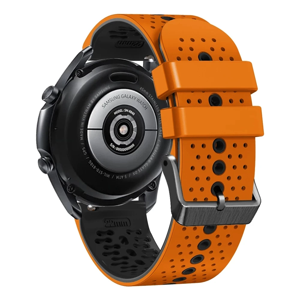 Sport Silicone Watch Strap, 22mm - Universal Fit Replacement Wristband