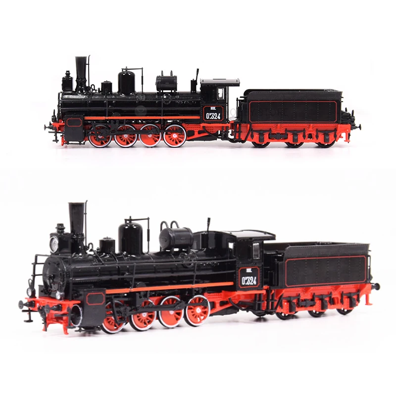 HO Train Model 1/87 JLKN004 Railway Shunting OV Main Line Freight Steam Locomotive Simulation Train Model 1 87 train model toy simulation horse transport livestock automobile train model freight carriage series