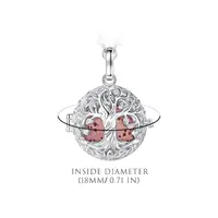 Eudora 18mm Tree of Life Volcanic Lava Stone Necklace Aromatherapy Locket Diffuser Pendant Fashion Lava Stone Jewelry Women Gift 2