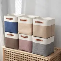 Large Capacity Laundry Basket Dirty Clothes Basket Fabric Laundry Basket Folding Storage Basket Household Storage Box Portable 1