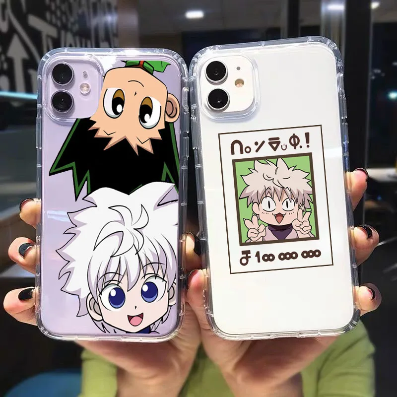 GYKZ милый прозрачный чехол для телефона Hunter X iPhone 13 12 11 Pro XR XS MAX SE20 7 8 6Plus HXH аниме