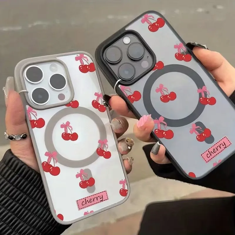 Cherry Blossom Magnetic Phone Case | Magsafe Wireless Charging Compatible Cover