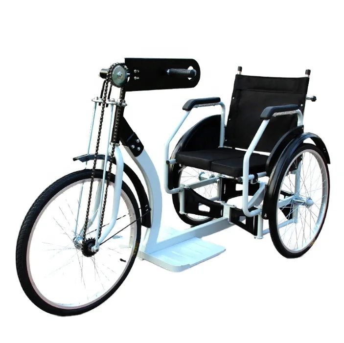 In China Folding Tricycle Manual Wheelchair for Disabled Triciclo Hand-cranked Manual Wheelchair Tricycles 3 Wheel