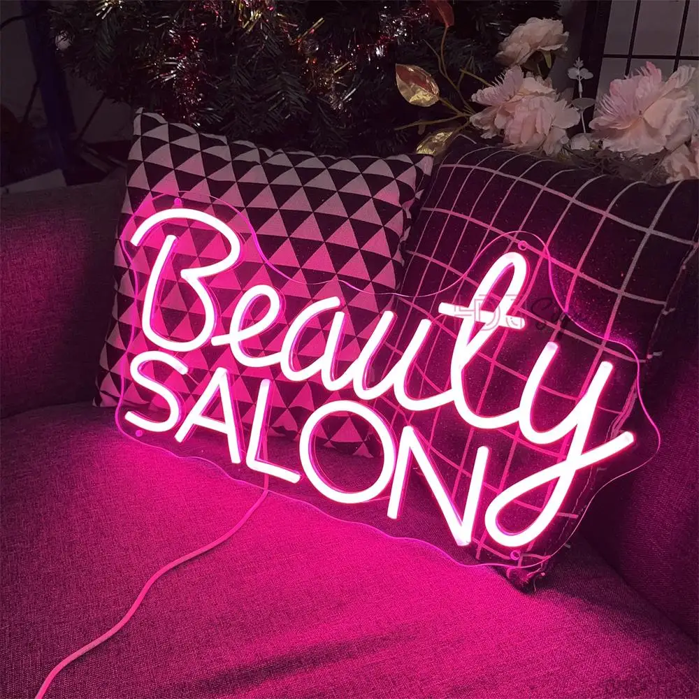 Beauty Solon Neon Sign Home Decor Shop Wall Room Decoration Sign Led Neon Night Lights Luminous Signs Party Christmas Gift
