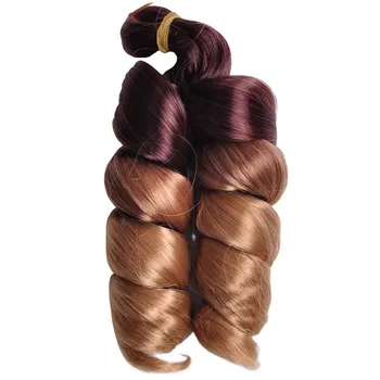 12inch French Curls Loose Wave Crochet Braids Synthetic Hair Spiral Curly for Women Party 1