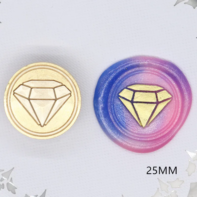 Wax Seal Stamp Ring Finger Diamond Crown For Envelopes Wedding Invitations Gift Packaging Scrapbooking