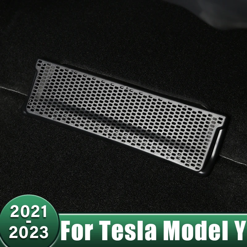 

Car Rear Seat Air Conditioning Vent Outlet Frame Cover Anti-Blocking Dustproof Protector Case For Tesla Model Y 2021 2022 2023