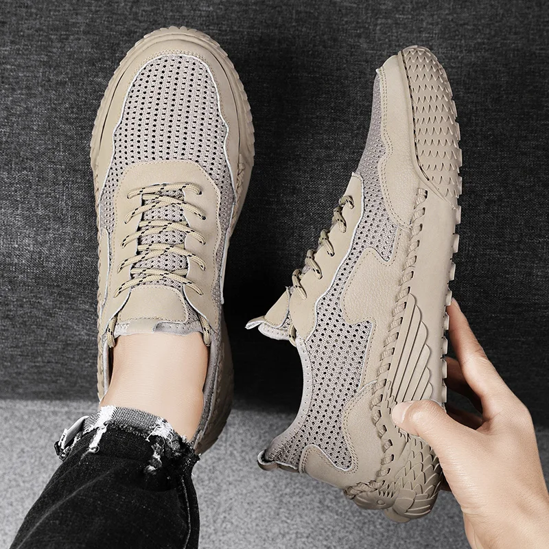 Modes sieta kedas Ikdienas vīriešu apavi Ērti, izturīgi, elpojoši, smalki, mīksti un nekaitē pēdām_voghion.com