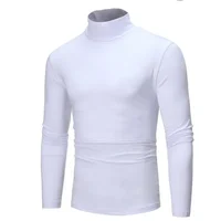 Sous-vêtements thermiques hauts hommes vêtements d'hiver chemise thermique automne hommes collants d'hiver col haut mince coupe ajustée T-shirt à manches longues 3