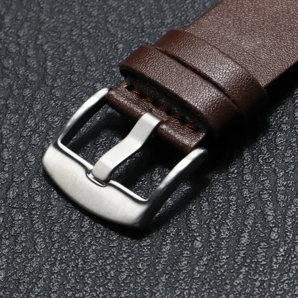 Premium Leather Watch Band - Elegant Wrist Strap, Multiple Width Options