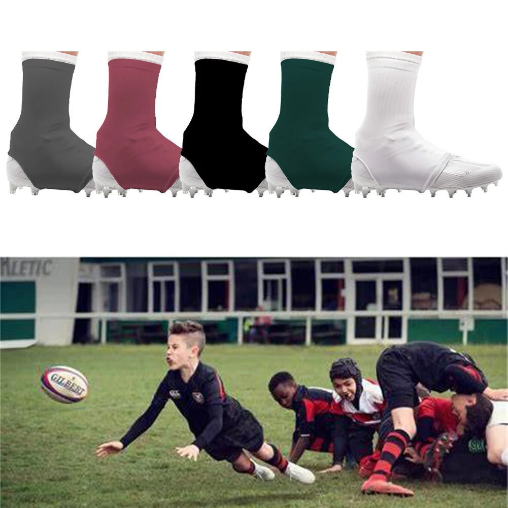 Spats Football Cleat Covers Super Soft High Elastic Slip Resistant Solid Color For Cycling Lacrosse Baseball Softball Accessory
