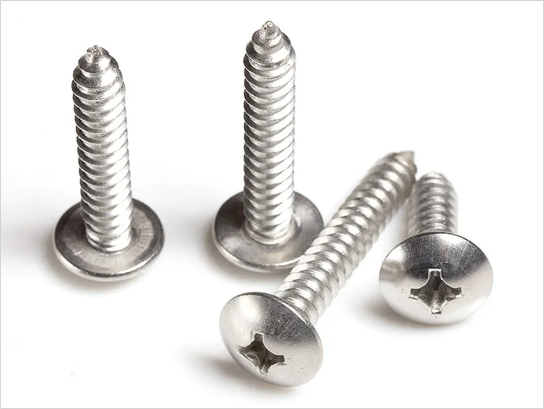 Description Picture 5 of item20pcs Sheet Metal Screw, 304 Stainless Steel M3-M6, Phillips Drive Self Tapping Screw, Round Head Wood Screw, Bright Finish,