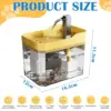 Cat Water Fountain Auto Filter Transparent  Drinker USB Anti-Dry Burning Recirculate Filtering Water Dispenser with Pump 6