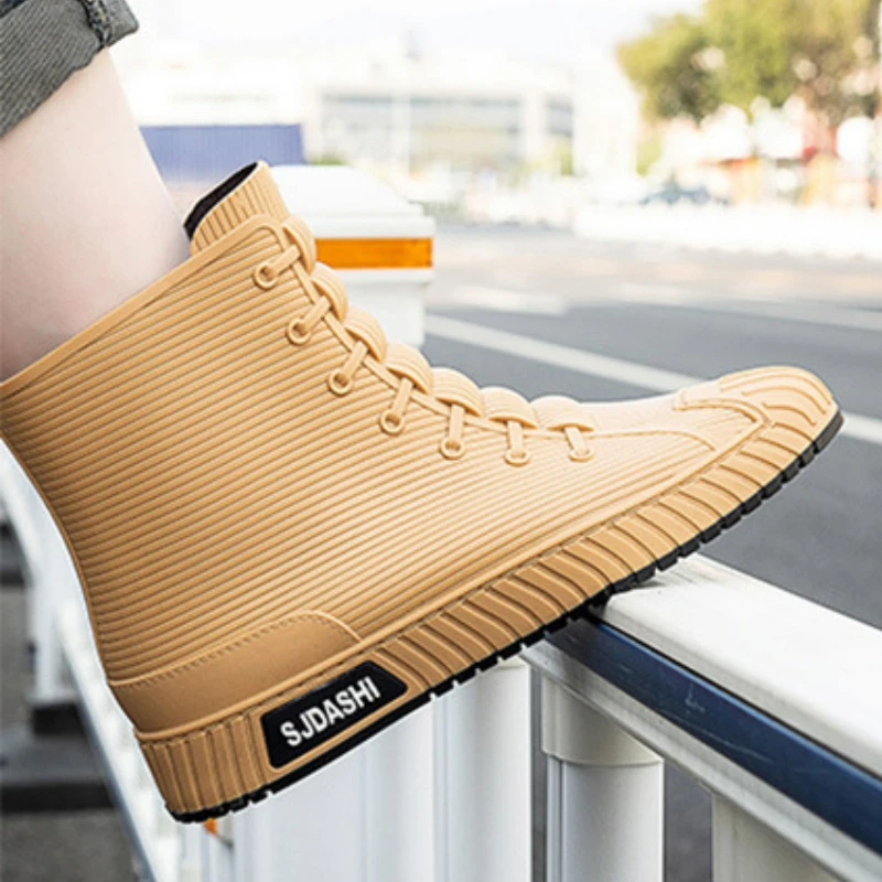 Waterproof Rain Boots for Men Rubber Shoes Fishing Husband