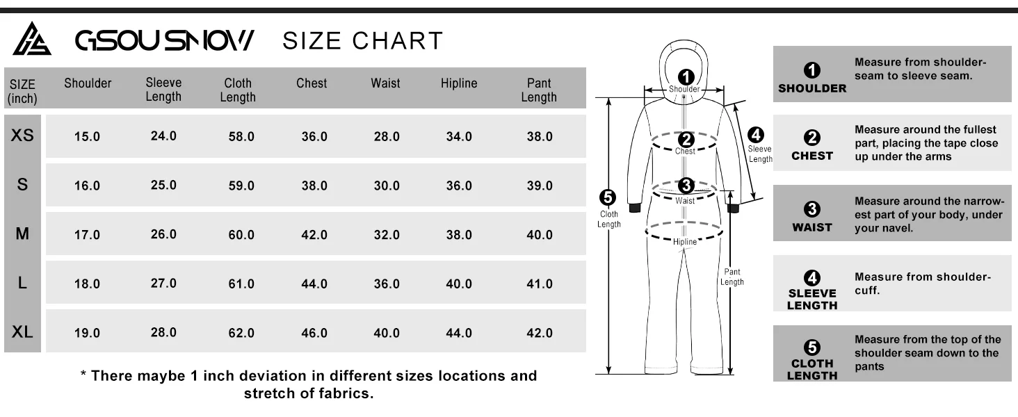 Gsou Snow Winter Women Jumpsuit One Piece Ski Suit Thermal Thicken Waterproof Windproof Outdoor Sport Wear Snowboard Mountain 6