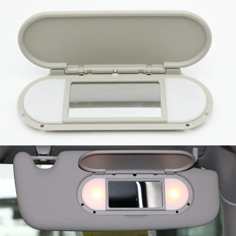 

Grey Car Inner Sunvisor Sunshade Panel Housing Vanity Makeup Mirror Cover For BMW Mini F54 F55 F56 F60 2015-2022