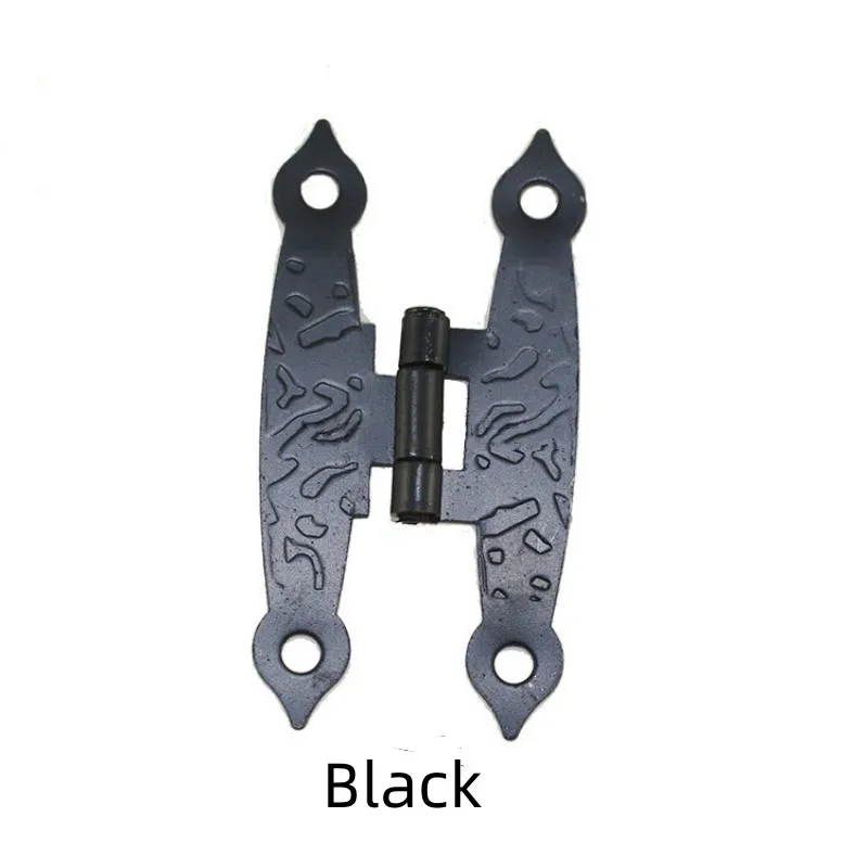 Vintage Chinese Cabinet Door Luggage Hinge 1PC 4 Holes Decor Furniture Decoration Antique Old H Hinges Bronze Tone 65*34mm stainless steel hinges door hinges gas strut hinges plastic hinges nylon hinges