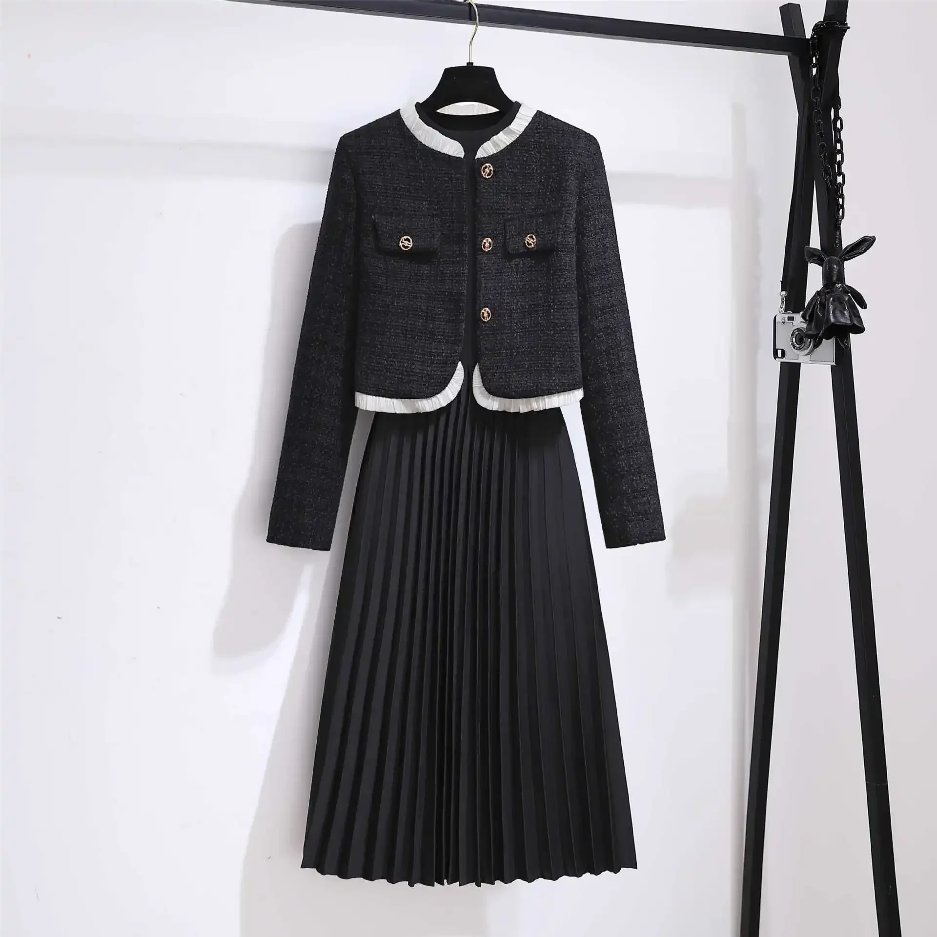 

Women Suits Skirt Set 2 Piece Blazer+Full Sleeve Prom Dress Formal Office Lady Business Work Wear Jacket Coat Fall Winter Outfit
