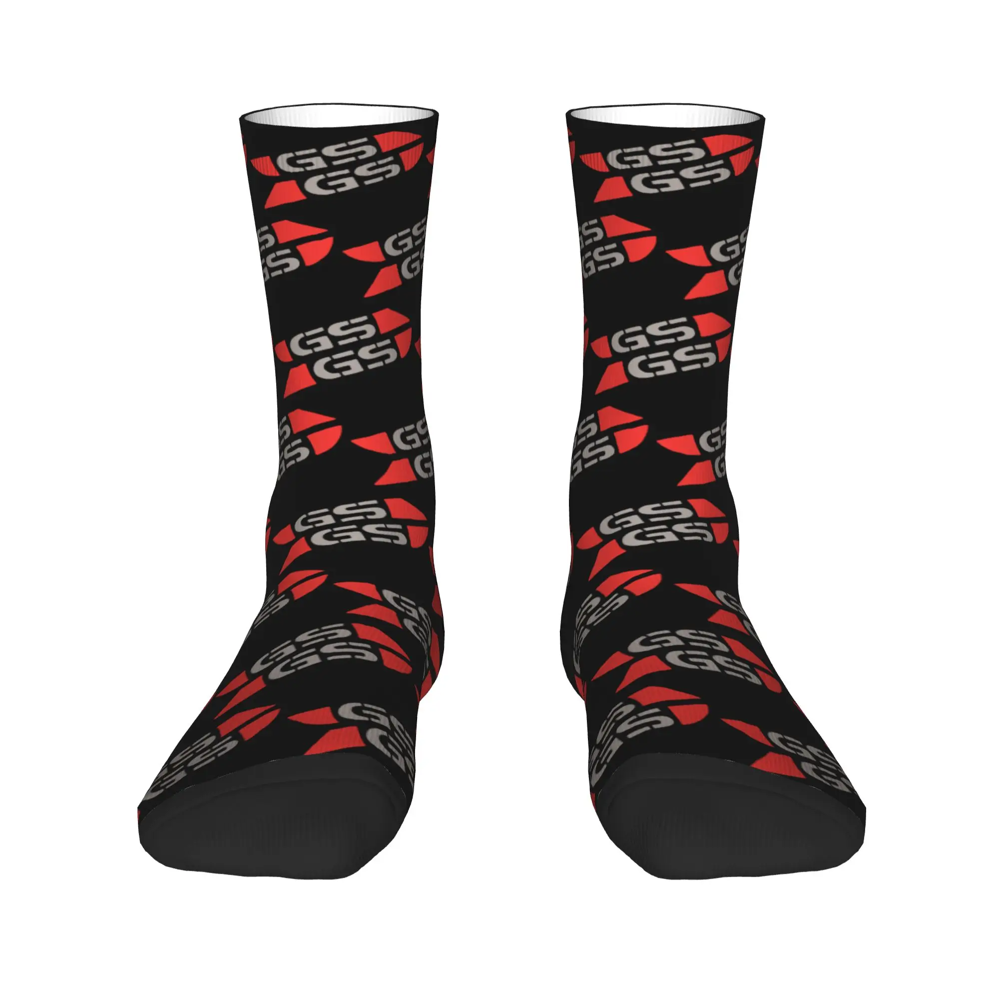 Benutzerdefinierte süße Druckmotoren GS Weltkarte Racing Socken für Frauen Männer Stretch Sommer Herbst Winter klassische Crew Socken – Detail 1