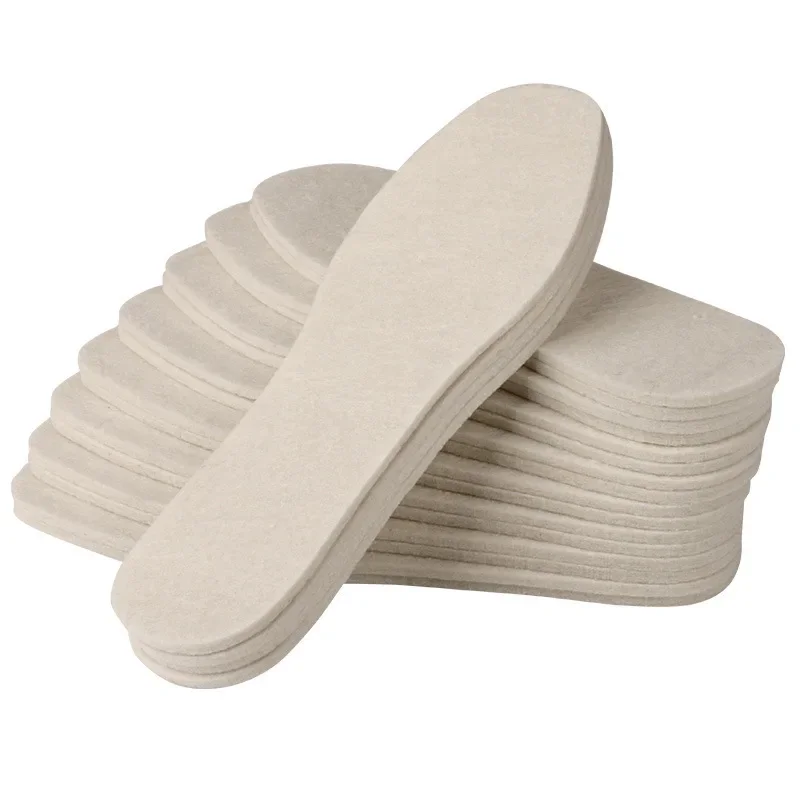 Shoe Insoles Thickened Winter Wool Like
