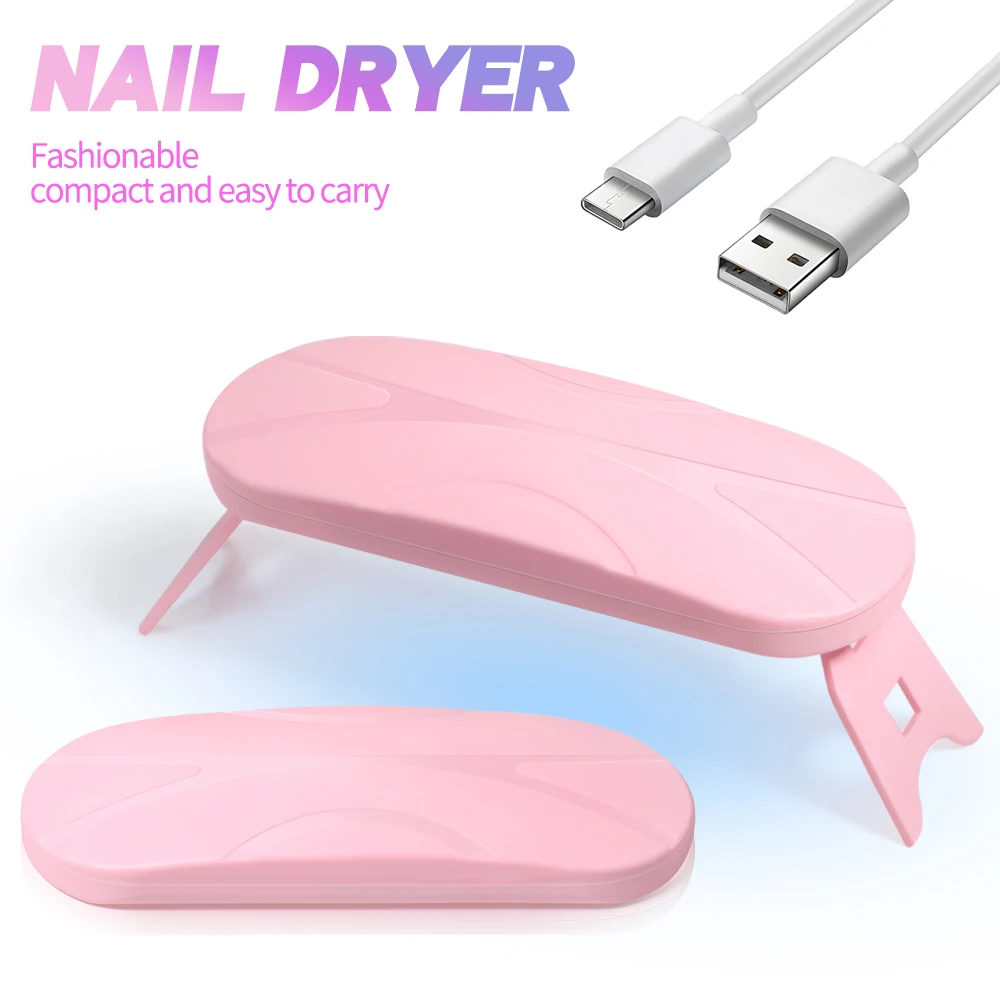 YIKOOLIN Foldable Mouse Light Nail Lamp Machine Mini LED Nail Lamp For Home Salon Tools Professional Nail Phototherapy Nail Lamp 3