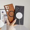 Luxury Magsafe Deer PU Leather Case for Samsung Galaxy S25 S24 Ultra Note20 S23 S22 S21 FE S25Ultra Plus Wireless Charging Cover 2