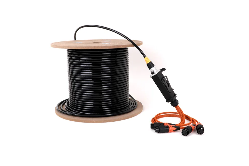 4 Canais, XLR, 3Pins, Cabo para Iluminação