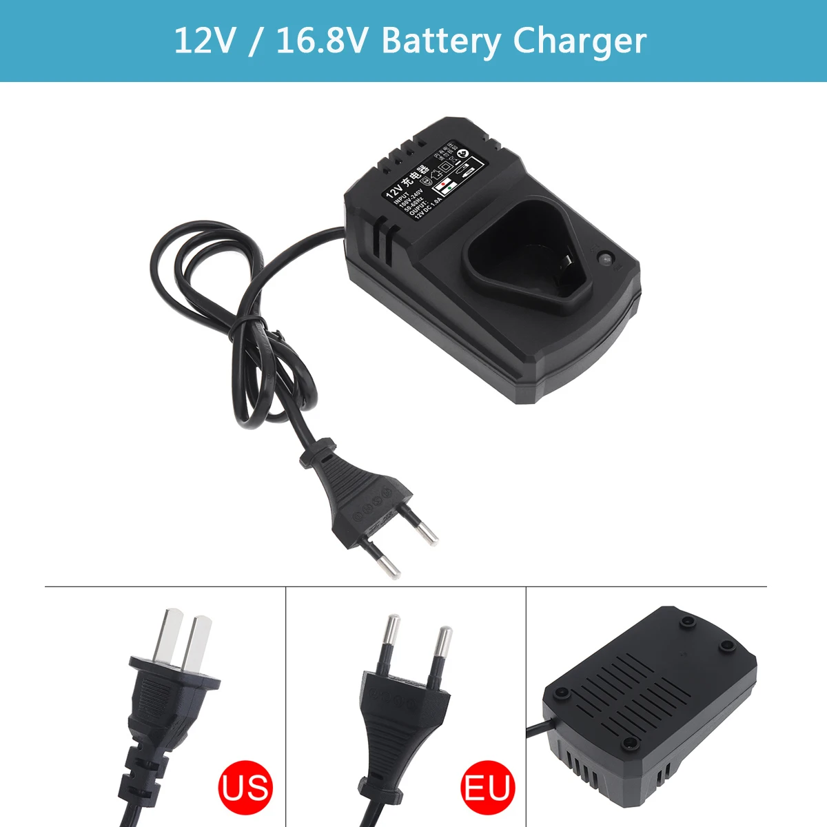 110-240V DC 12V Multifunction Lithium Battery Charger Li-ion Rechargeable Adapter for Electrical Drill/Hammer/Screwdriver multifunction outdoor mini zipper keychain pendant tool accessories screwdriver inner hexagon wrench folding knife bottle opener