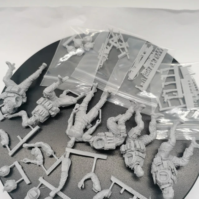 1/35 Vehicle-mounted U.S. Navy SEAL Team Six Special Forces Resin 6 Soldiers Without Car Unassembled and Unpainted Model Kit 4