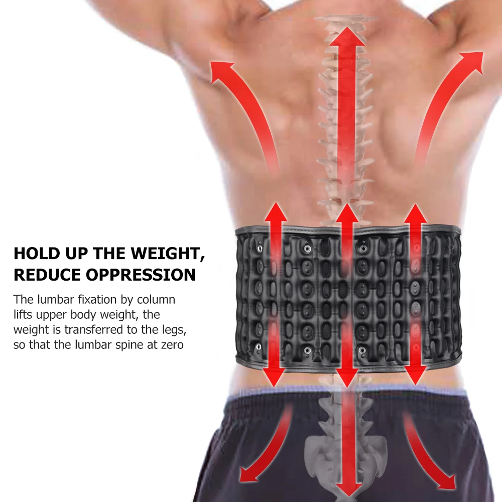 Inflatable Lumbar Support Belt for Men and Women