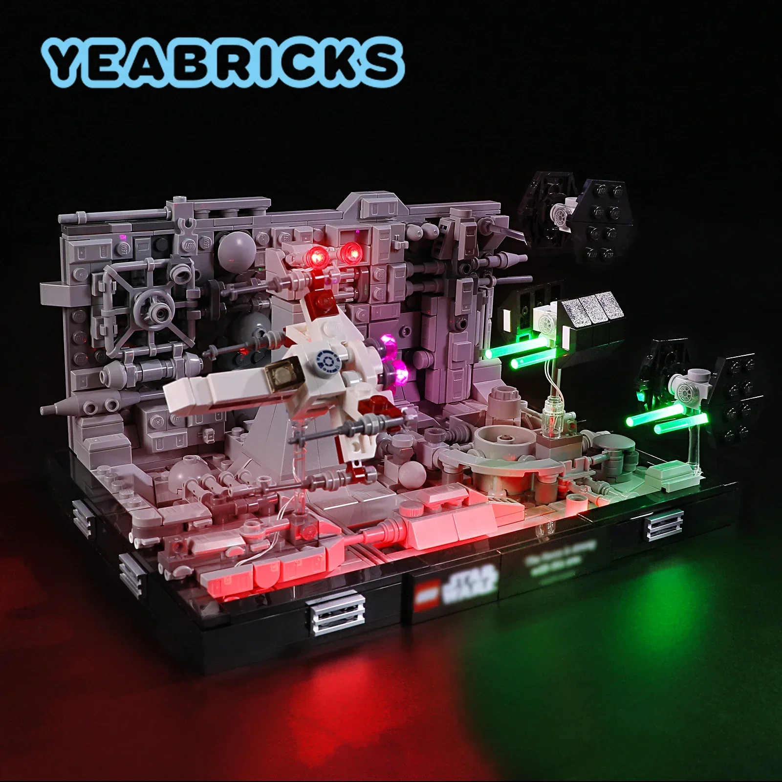 

Детский конструктор YEABRICKS со светодиодной лампой, модель 75329 года