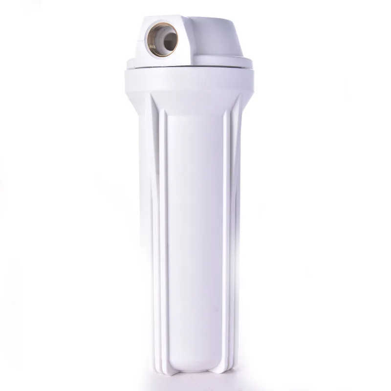 10inch White Filter Bottle 1/2"3/4" Copper Thread Pipeline Single Stage Water Purifier Household Water Purifier Prefiltering