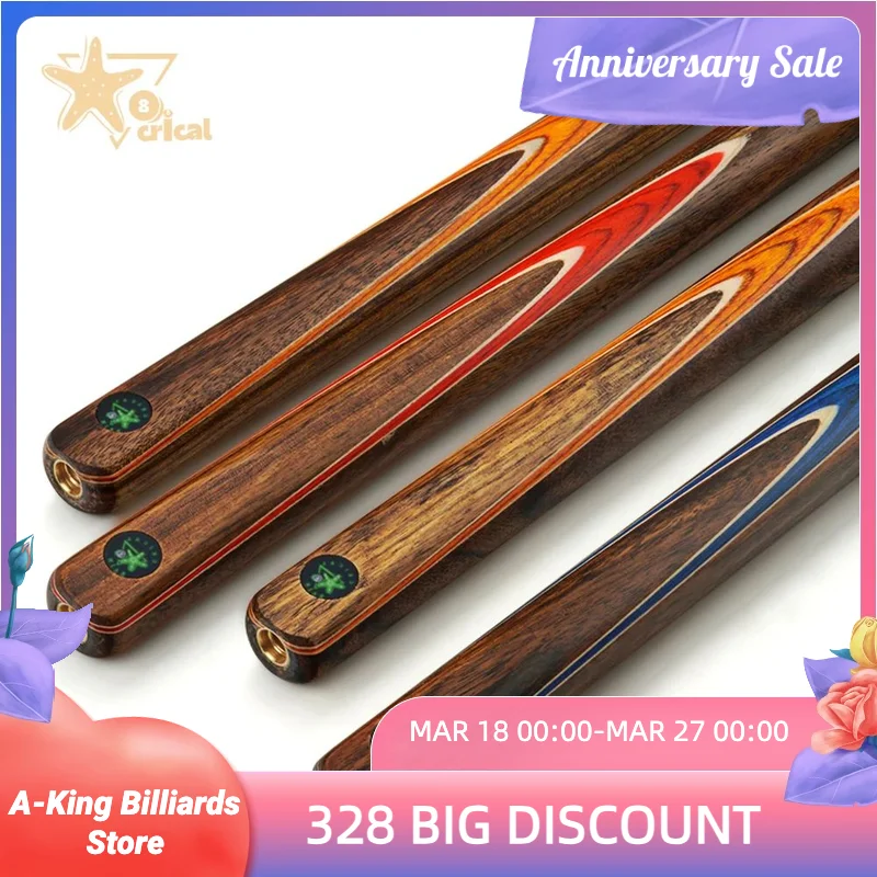 

NEW CRICAL RAIN Snooker Cue 9.5-9.8mm Tip 3/4 Piece Snooker Kit With Extension Ash Shaft Billiard With Case Handmade Snooker Cue