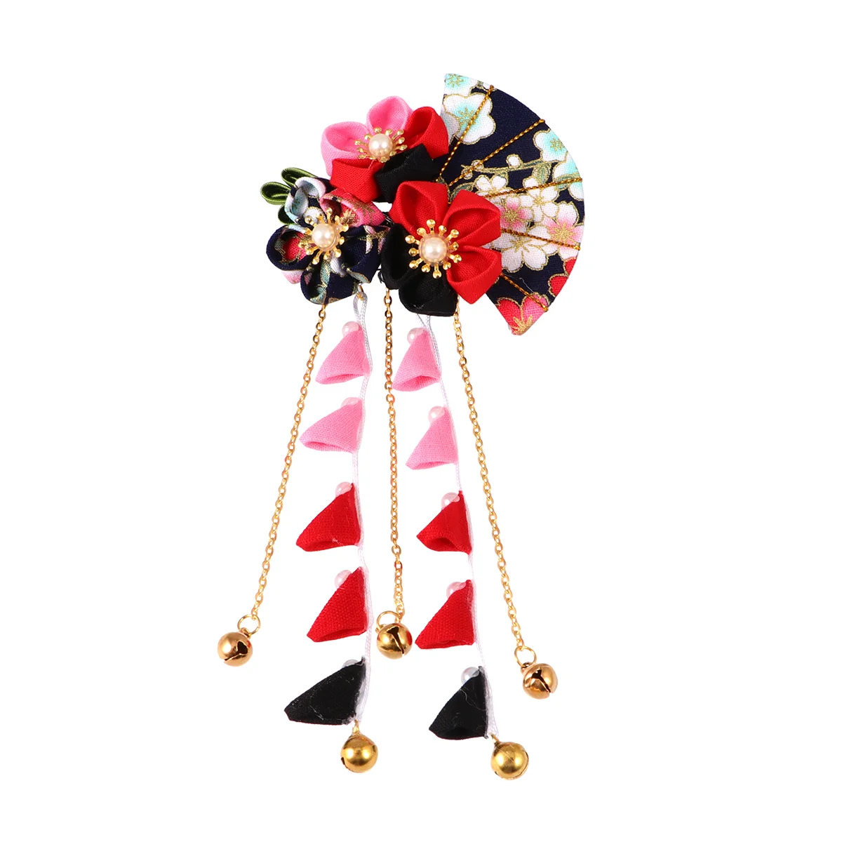 Manual Women's Bridal Hair Accessories Tassel Bride Hairpins Kimono Clip Flower 4
