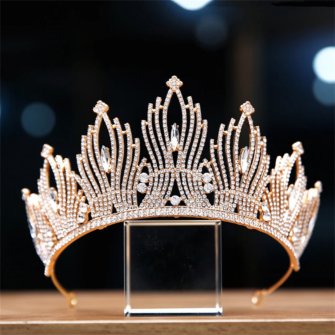 2023 bridal crown tiara luxury atmosphere sparkling rhinestone crown hair ornament wedding wedding dress accessories