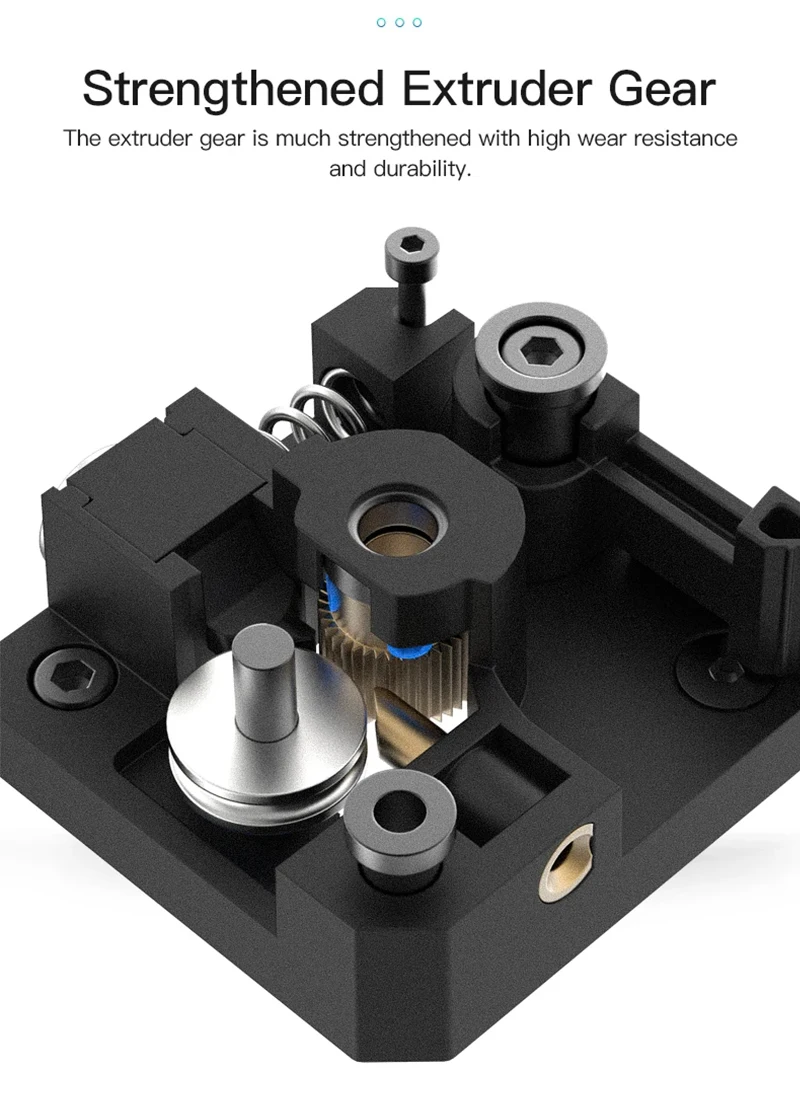 Creality CR-6 SE Extruder Kit, verbessertes Filament-Zuführungsgetriebe, sanfte und stabile Zuführung für CR-6 MAX/CR-10 Smart 3D-Druckerteile – Detail 6