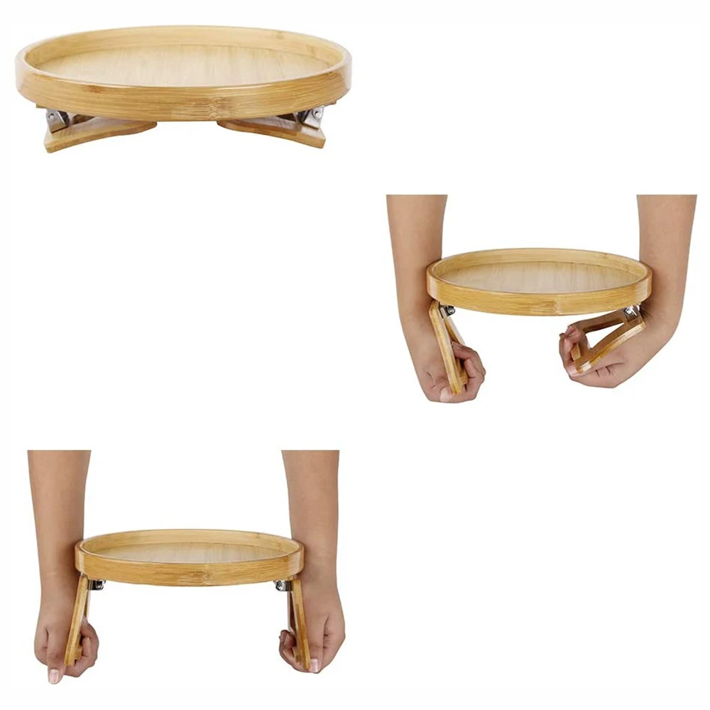 ONVAYA Tablett Sofatablett aus Holz, Bambus Couch-Tablett