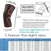 WOSWEIR-2 PCS Knee Brace Support for Arthritis Joint Nylon Sports Fitness Compression Sleeves Kneepads Running Protector 6