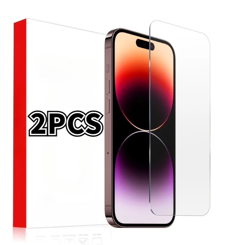 

2Pcs Full Cover Tempered Glass Screen Protector For IPhone 15 14 Pro Max 12 13 Mini 11 Pro Max Protective Glass