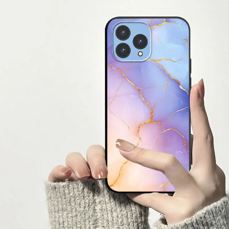 Cool Cartoon Shockproof Soft Silicone Phone Case with Floral Design