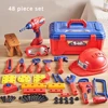Kid Repair Toolbox Set Simulation Electric Screwdriver Drill Engineering Pretend Play Assembly Toy Educational Learning Gift 3