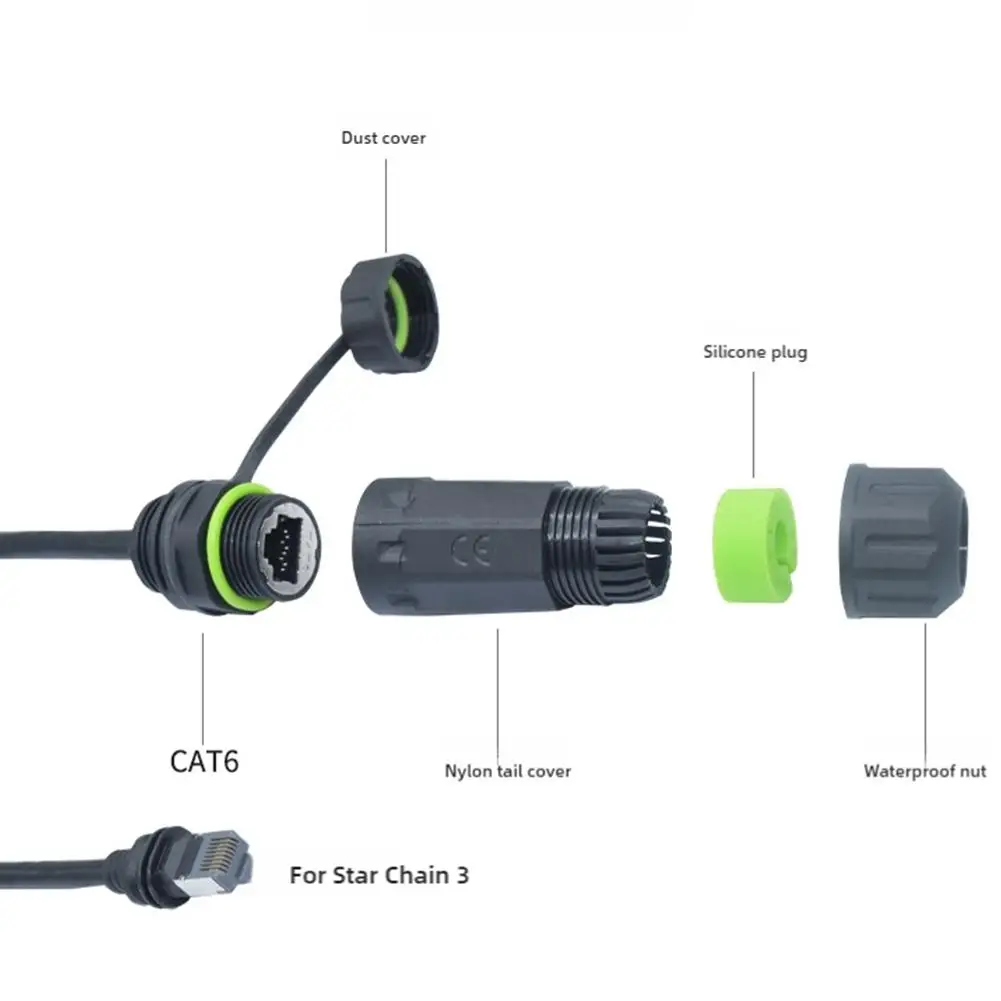 for StarLink Gen3 IP68 Outdoor Waterproof for StarLink GEN3 V3 To RJ45 Gigabit Network Cable Adapter Extension Cable ﻿ 6