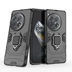 Enhanced Armor Shockproof Case with Metal Ring Stand and Bumper Protection - OnePlus 10 Pro 5G (Black)