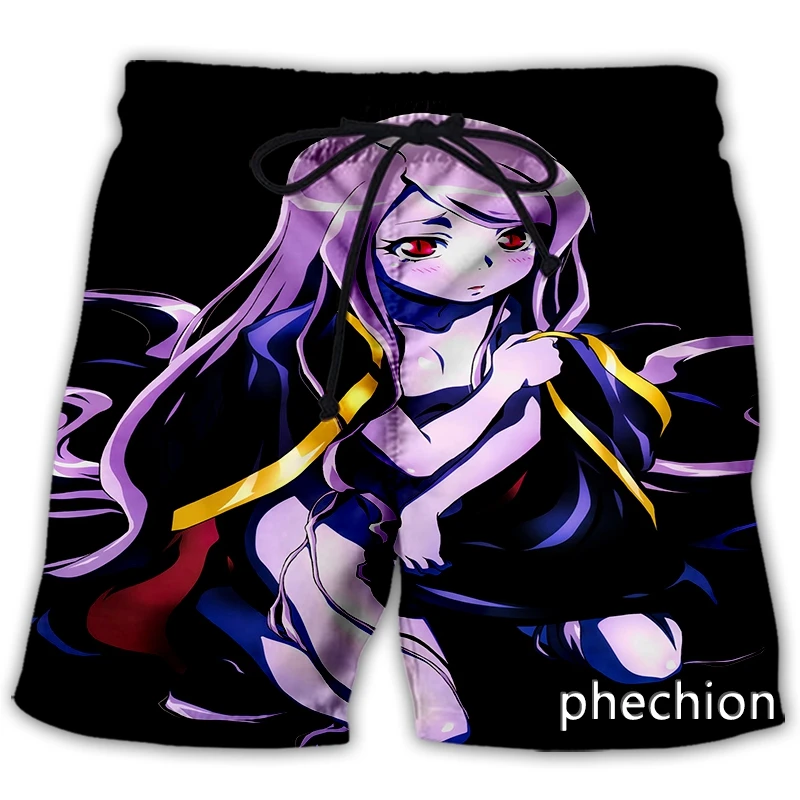 phechion New Men/Women Anime Overlord 3D Printed Casual Shorts Fashion Streetwear Men Loose Sporting Shorts A53 casual shorts Casual Shorts