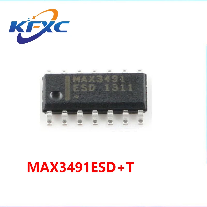 MAX3491ESD SOP-14 оригинальный и оригинальный MAX3491ESD + T чип трансивера оригинальный оригинальный smd w25q128jveiq wson 8 3v 128m bit последовательный чип флэш памяти