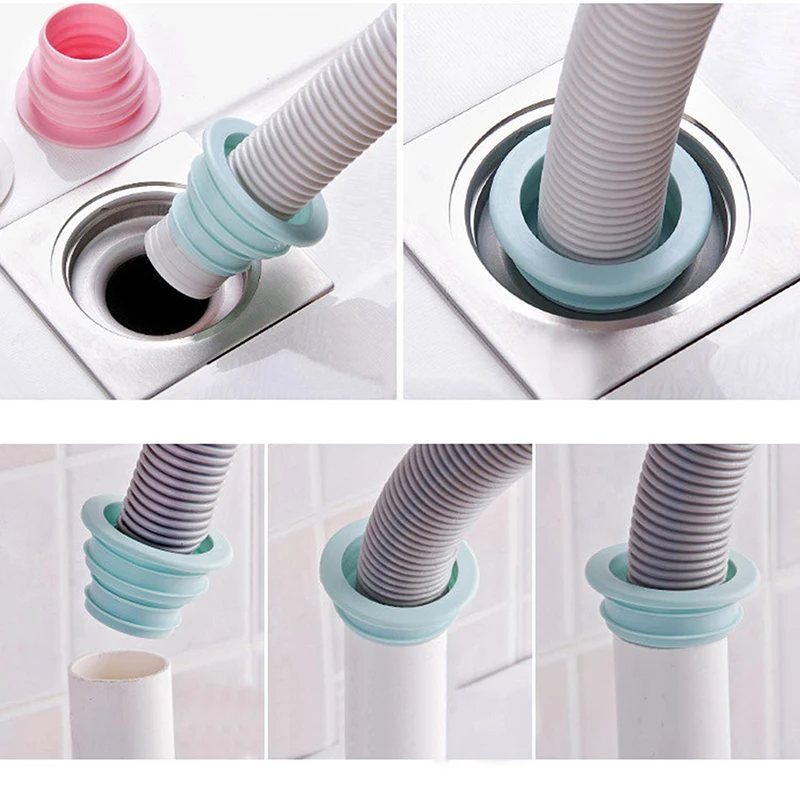 PP Insect Proof Anti-odor Sealing Cover Sewer Pipe Seal Ring Washing Machine Pipe Connector Floor Drain Plug Kitchen Bathroom sealing cover