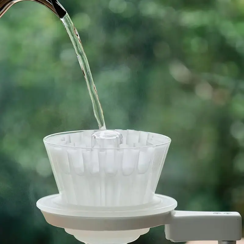 Right Angle Cake Filter Cup Hand Brewed Coffee Brick Paper Press 155-158 Filter Paper Food Grade Tritan Right Angle Paperpress