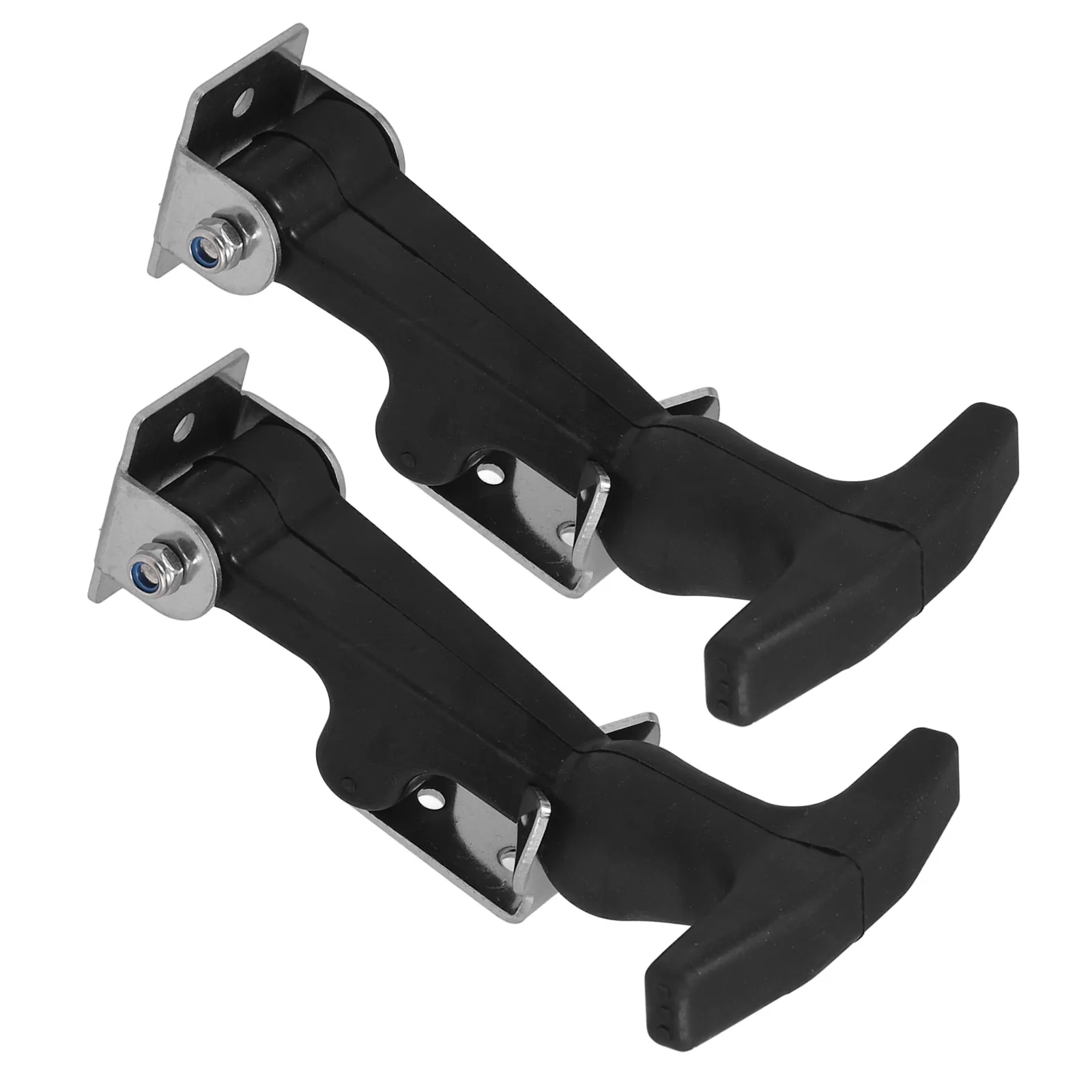 2 Pcs Rubber Hasp Lock Latch Replacement Handle Latches Equipment Stainless Steel Hatch T-handle for Toolboxes Boat