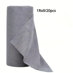 Reusable Microfiber Multi - Sided Kitchen and Household Cleaning Cloths - Pack of 20 (Light Grey)